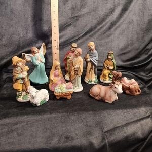 Nativity Scene Figurine Set - Multicolor Holiday Decor